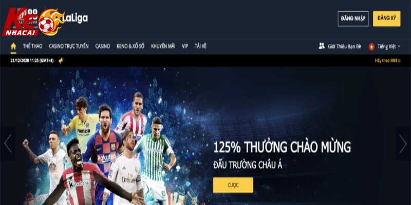 Hình chụp trải nghiệm người chơi m88 tại trận đấu lớn